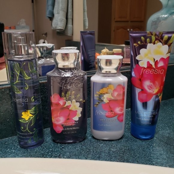 Bath & Body Works Other - HOST PICK 9/8/20 New BBW 4 piece set-Freesia